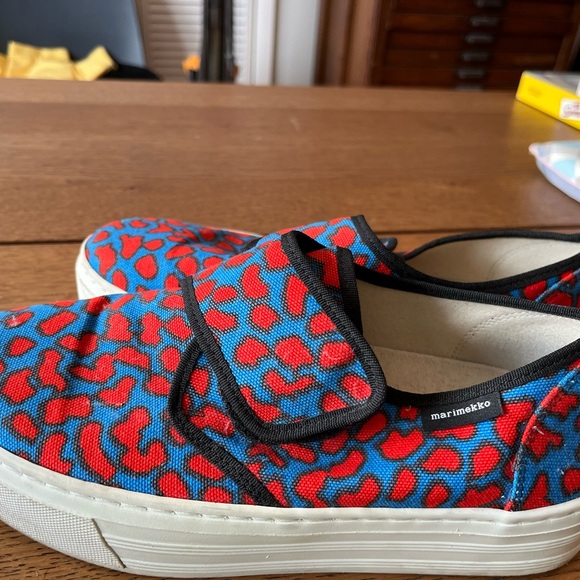 Marimekko Shoes - Red and Blue Canvas size 39 - Picture 2 of 7